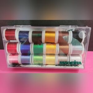 Madeira Rayon Machine Embroidery 18 Spool Thread Set Art. No. 8040. (0255)